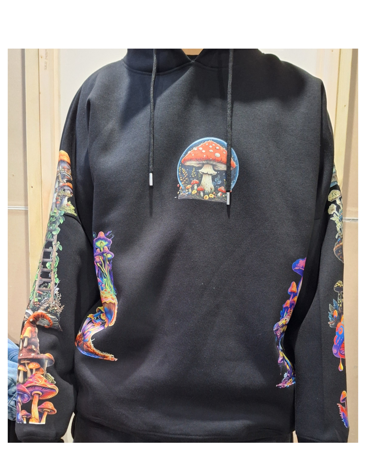 Mushroom Customised Graphic Printed Hoodie I Unisex Graphic Hoodie Various Sizes