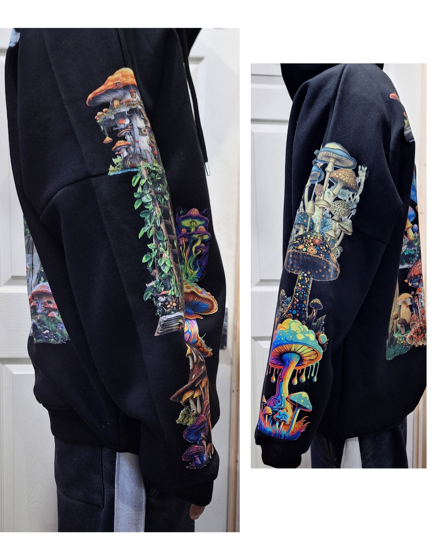 Mushroom Customised Graphic Printed Hoodie I Unisex Graphic Hoodie Various Sizes