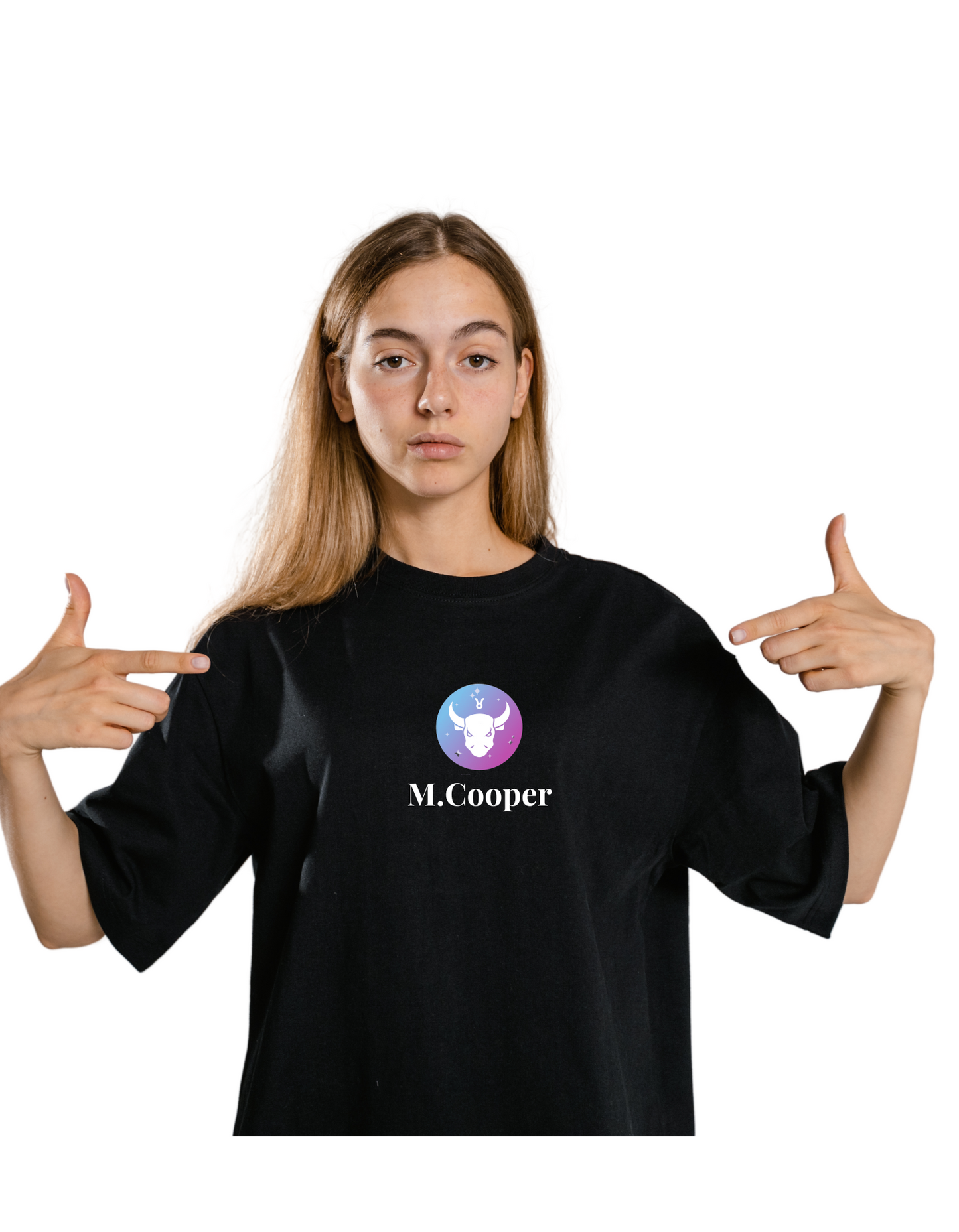 Your Zodiac Sign with Your Name, Initial, Lucky Number Tee | Custom Black T-Shirt