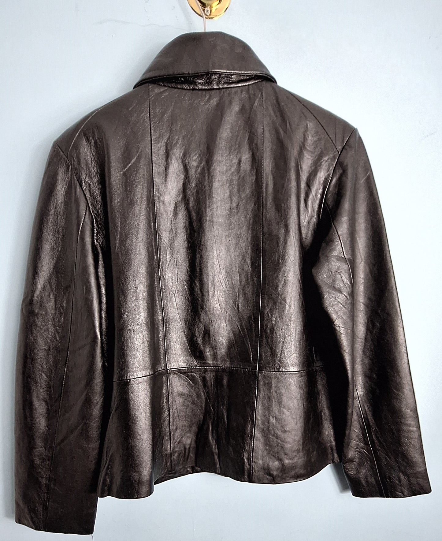 Genuine Leather Jacket - Classic Leather Coat | Retro Biker & Casual Style l Various Size