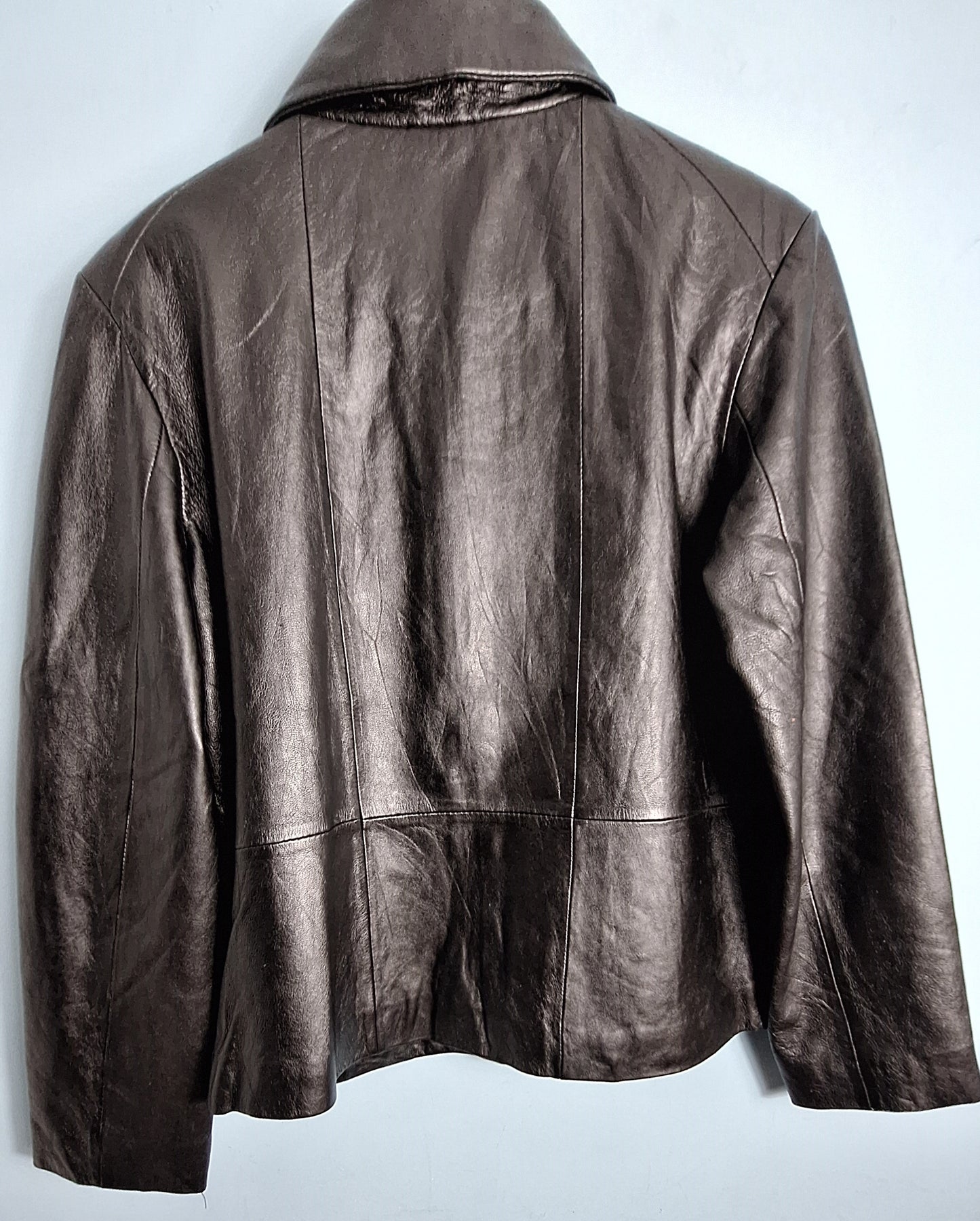 Genuine Leather Jacket - Classic Leather Coat | Retro Biker & Casual Style l Various Size