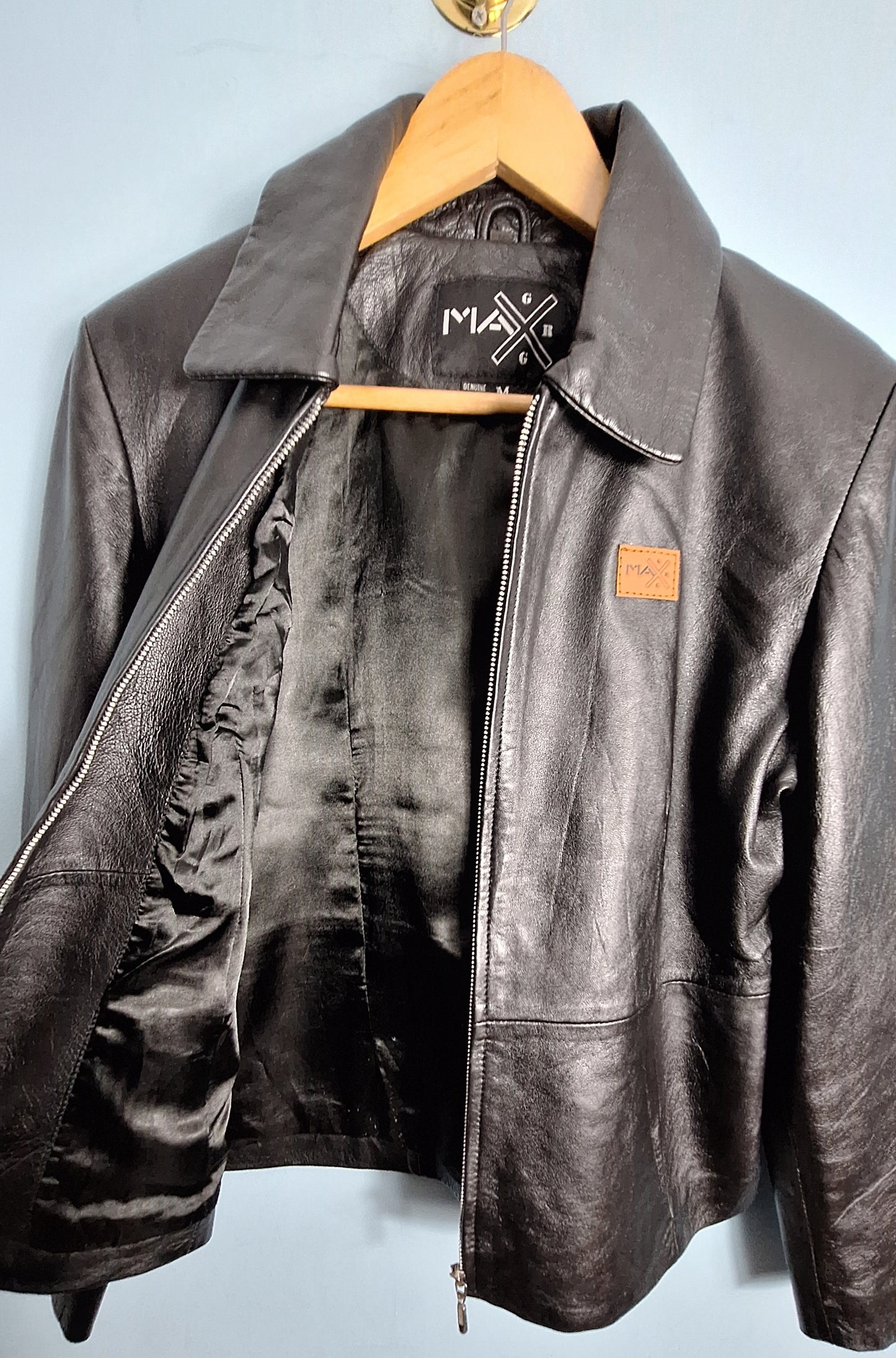 Genuine Leather Jacket - Classic Leather Coat | Retro Biker & Casual Style l Various Size