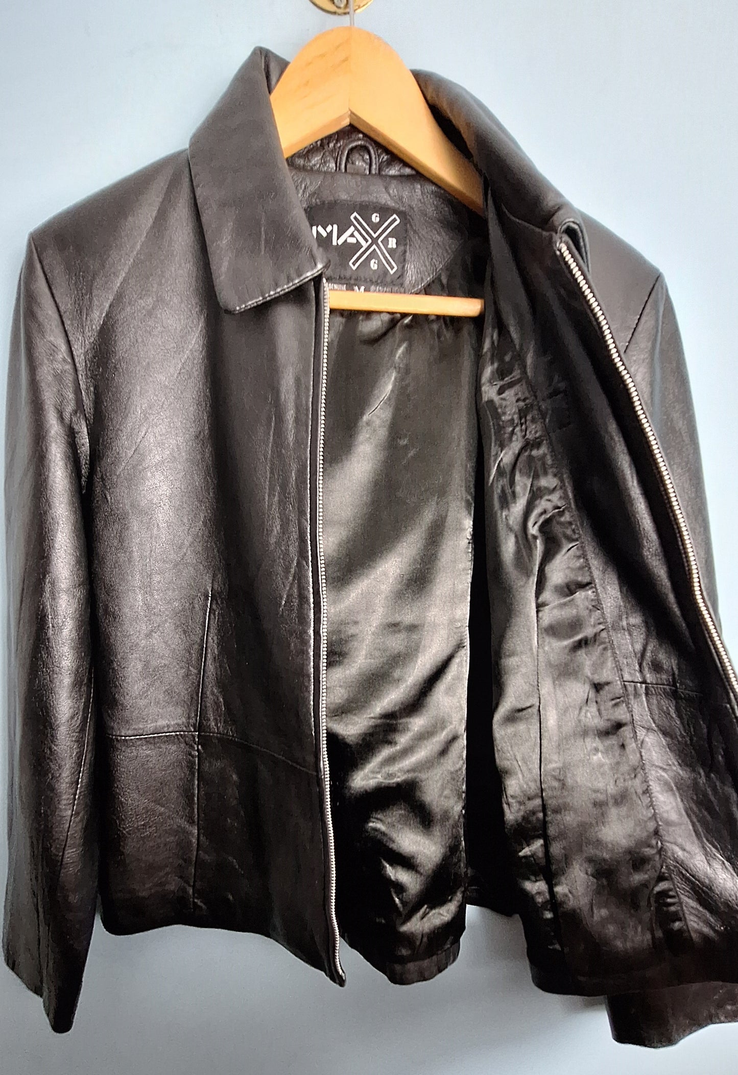 Genuine Leather Jacket - Classic Leather Coat | Retro Biker & Casual Style l Various Size