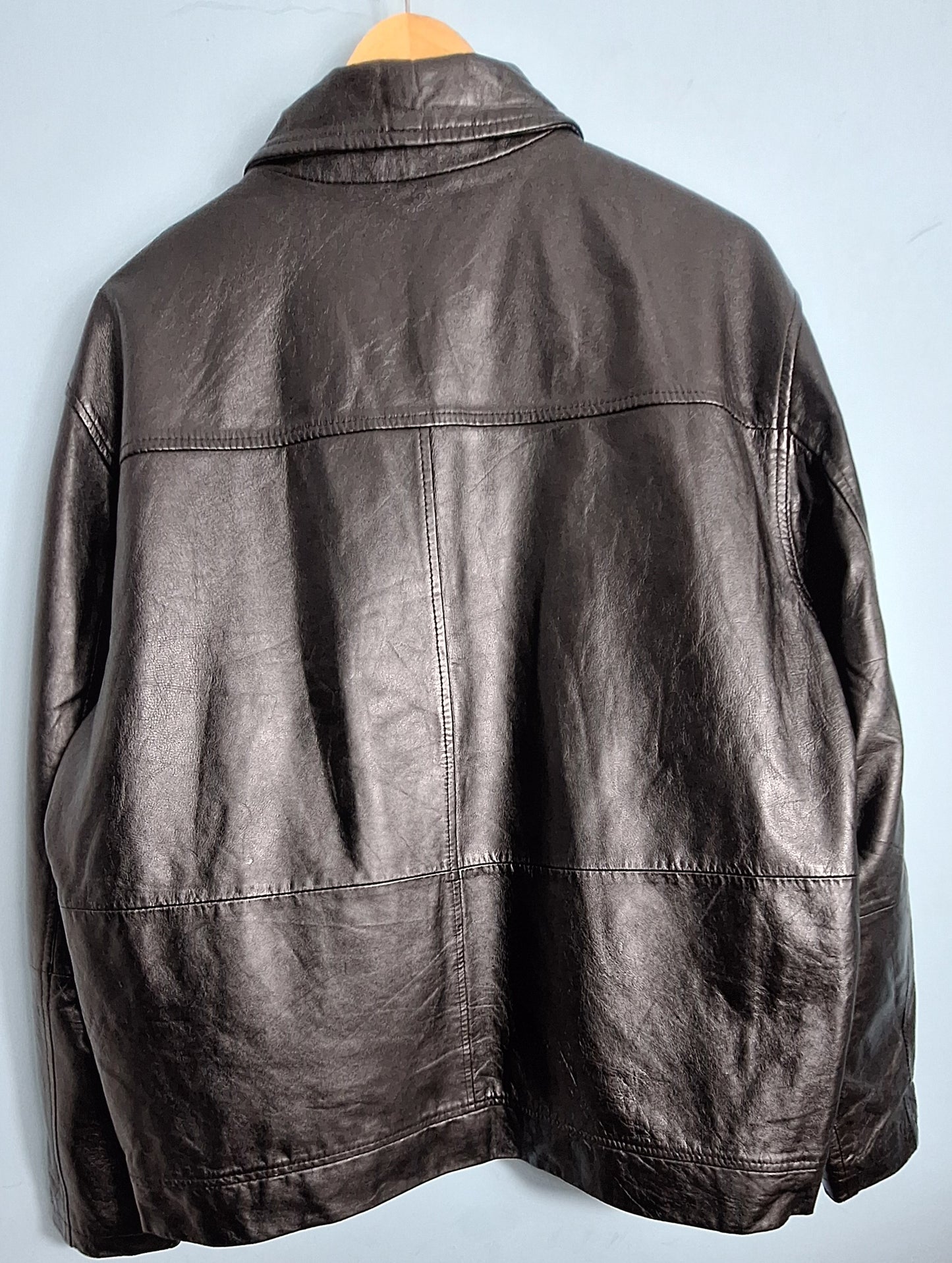 Genuine Leather Jacket - Premium Men's Outerwear with Quilted Lining l MAXGRG