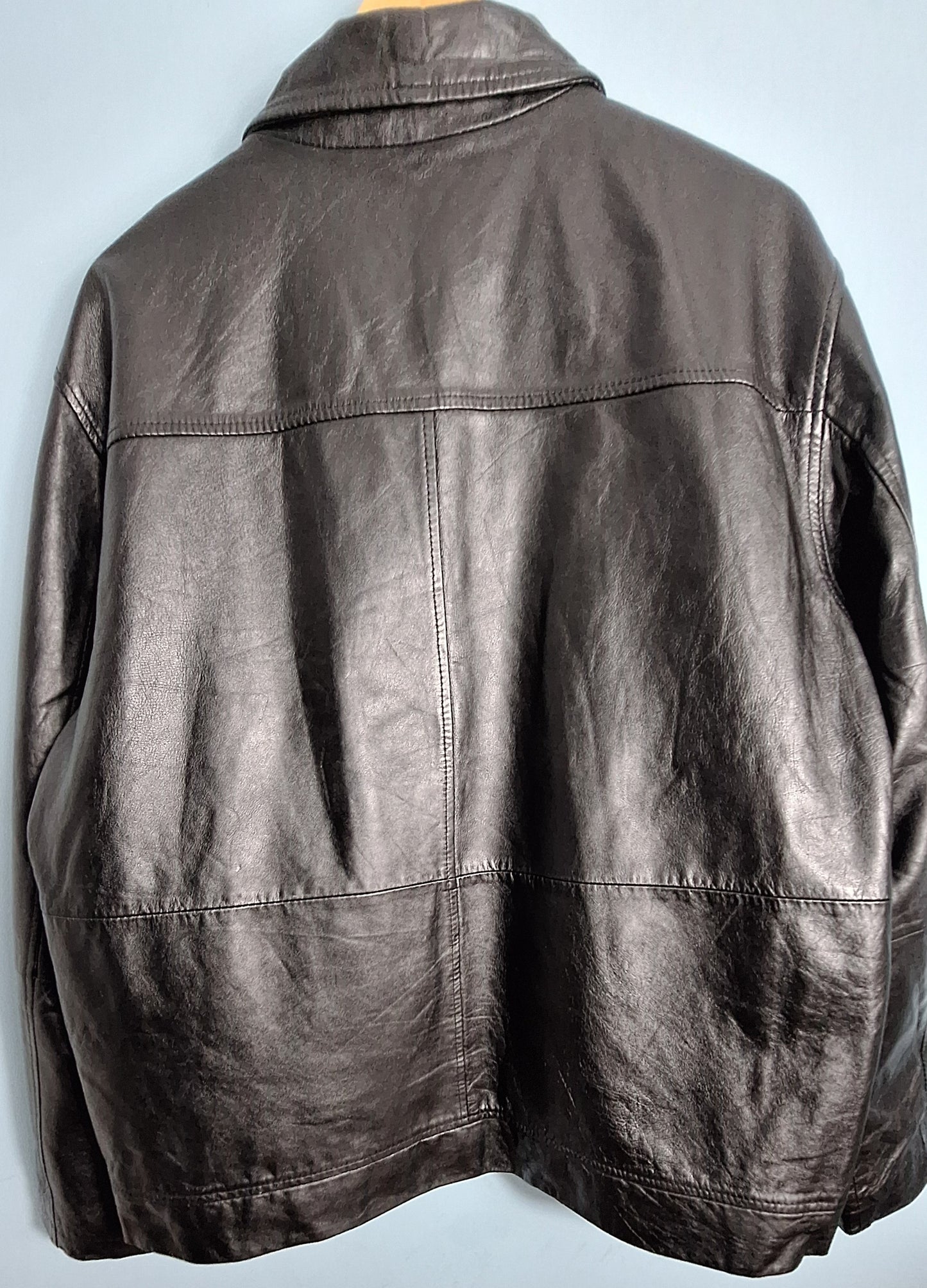 Genuine Leather Jacket - Premium Men's Outerwear with Quilted Lining l MAXGRG