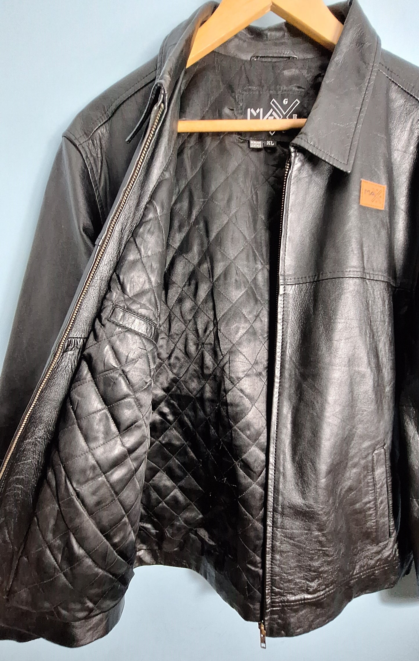 Genuine Leather Jacket - Premium Men's Outerwear with Quilted Lining l MAXGRG