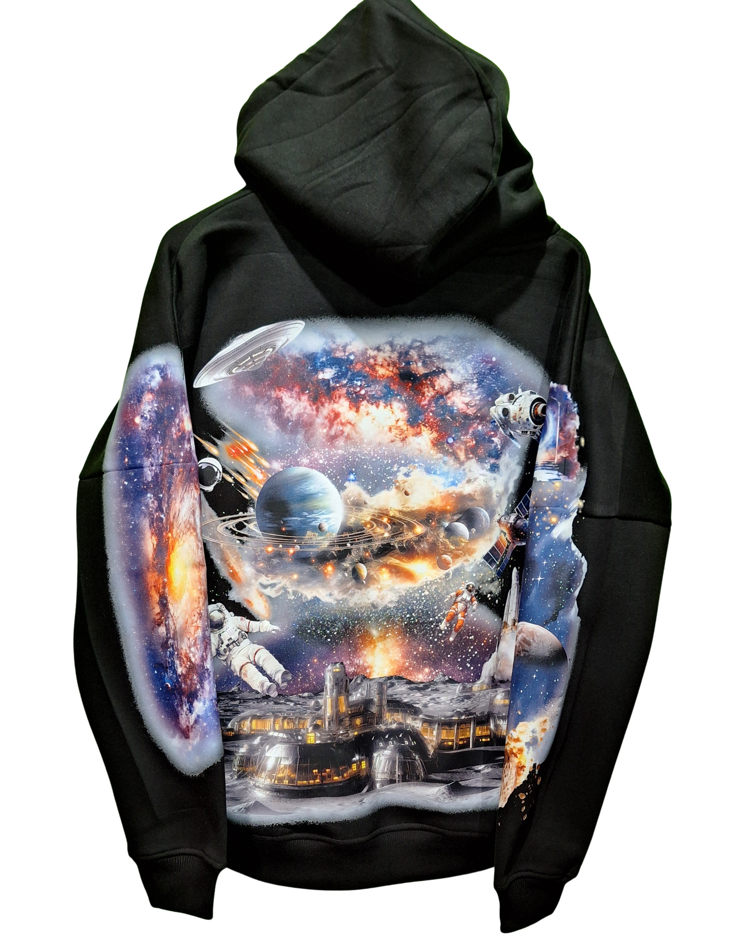 Cosmos Custom Graphic Hoodie – Unisex, All Sizes l Printed hoodie Cosmos design