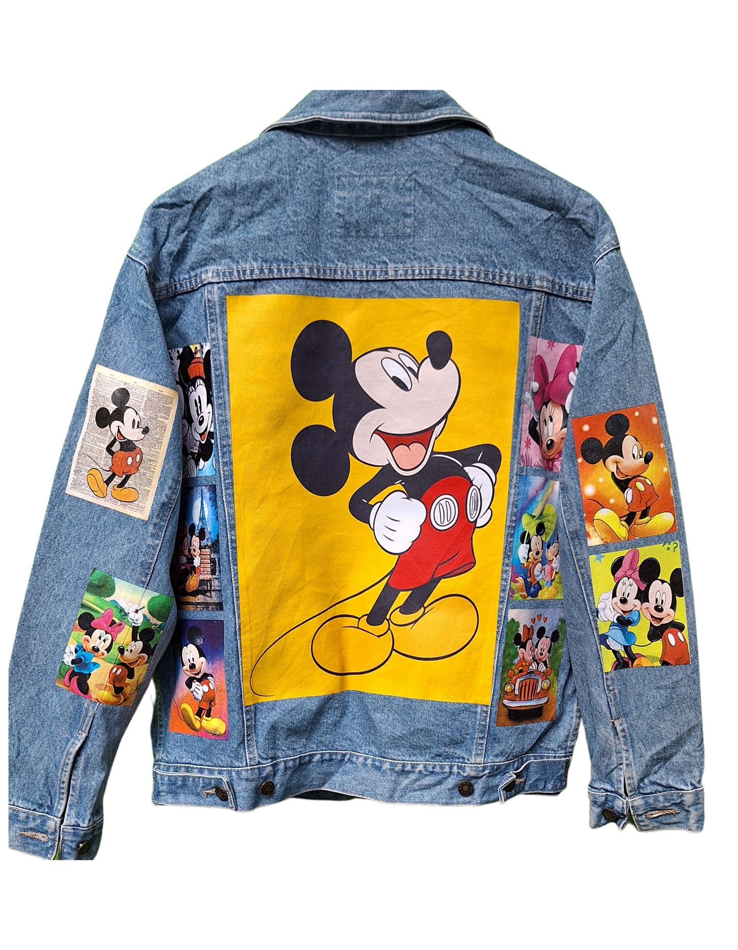 Mickey Mouse Customised Denim Jacket | Personalised Unisex Denim Jacket