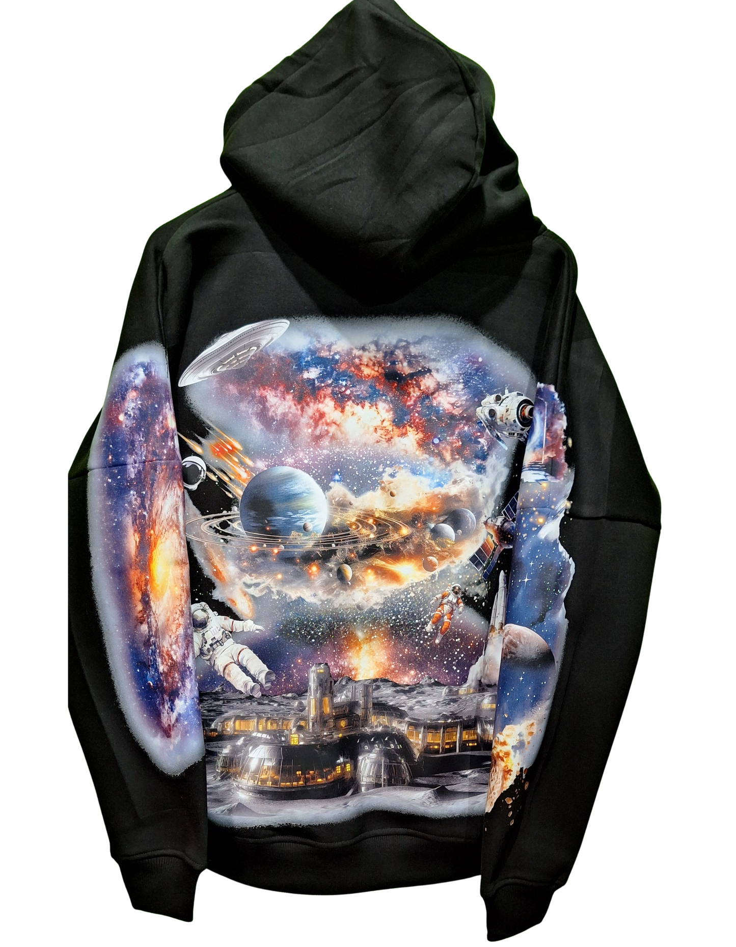 Cosmos Custom Graphic Hoodie – Unisex, All Sizes l Printed hoodie Cosmos design