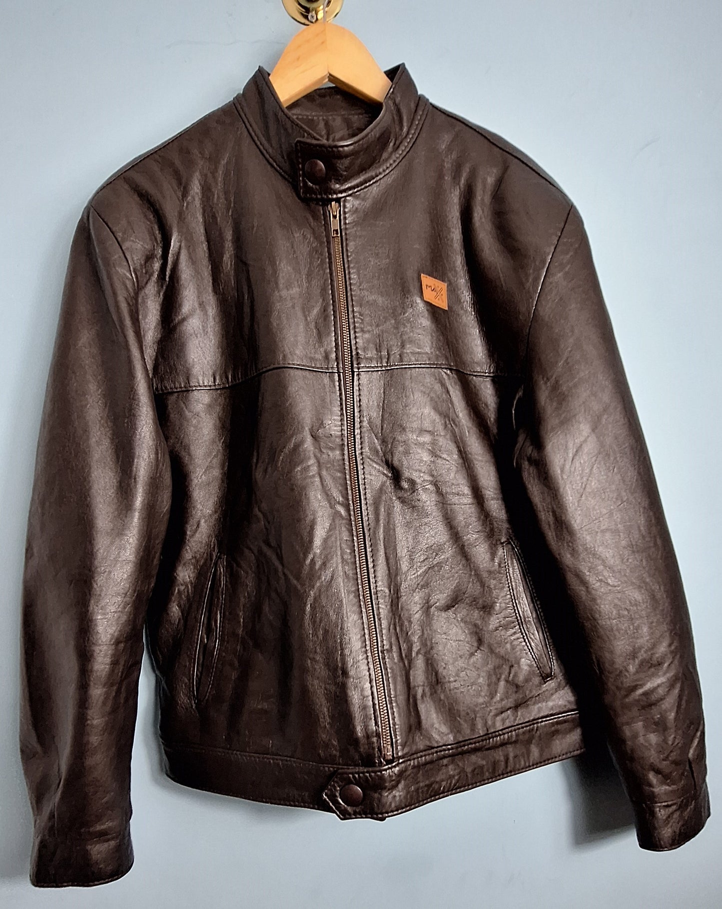 MAXGRG Genuine Leather Jacket – Black Leather Jacket, Timeless Biker & Casual Style