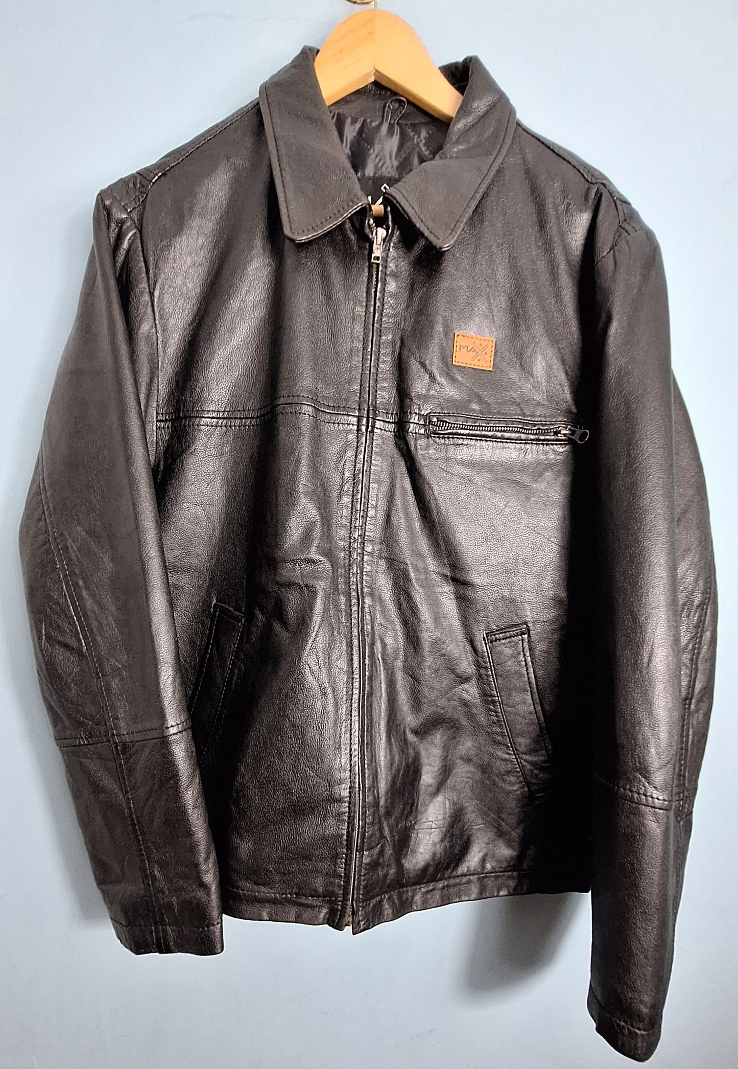 Men’s Genuine Leather Jacket – Classic Black Leather Jacket | MAXGRG