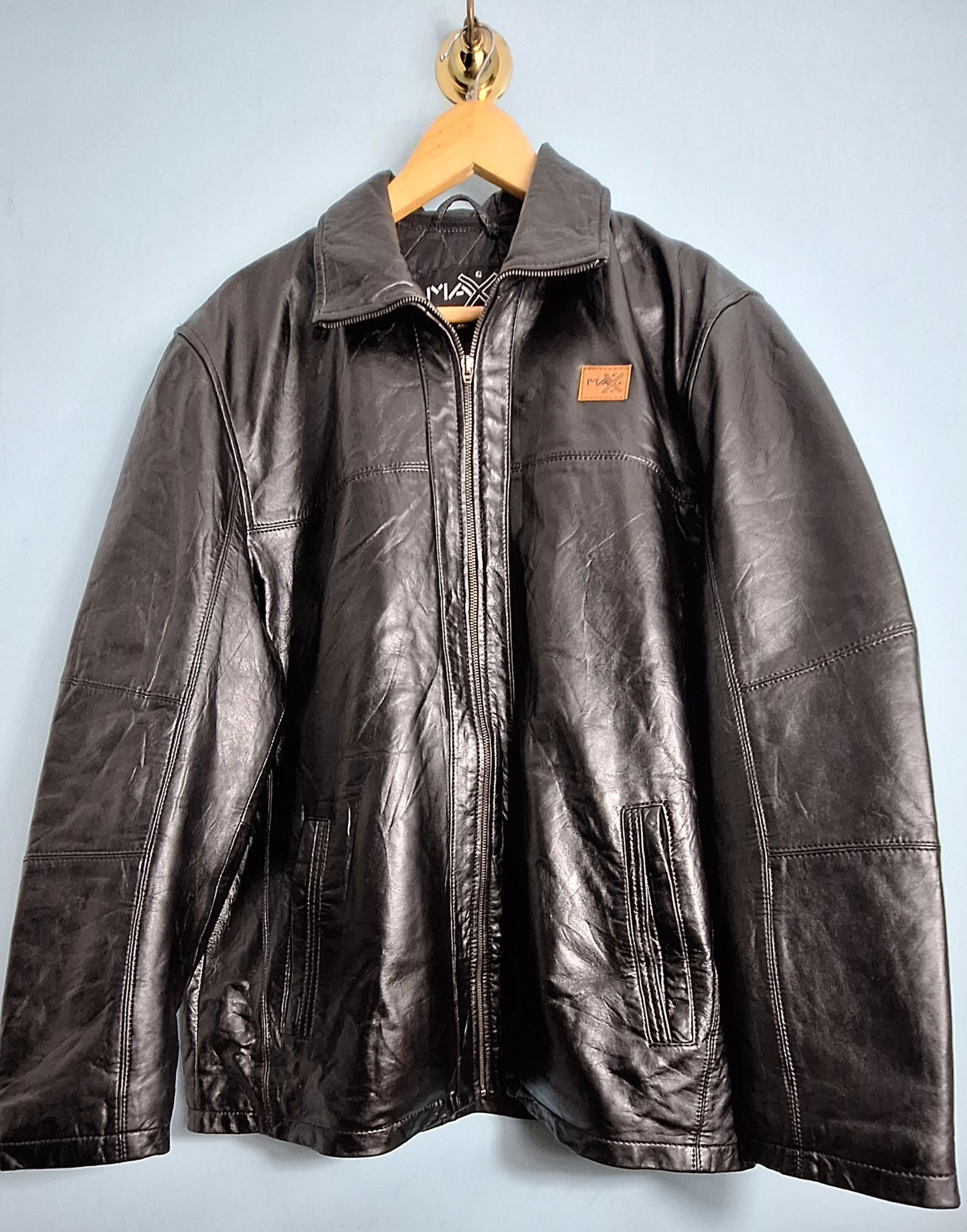 Men’s Genuine Leather Jacket – Black Leather Jacket | Leather Jacket l MAXGRG