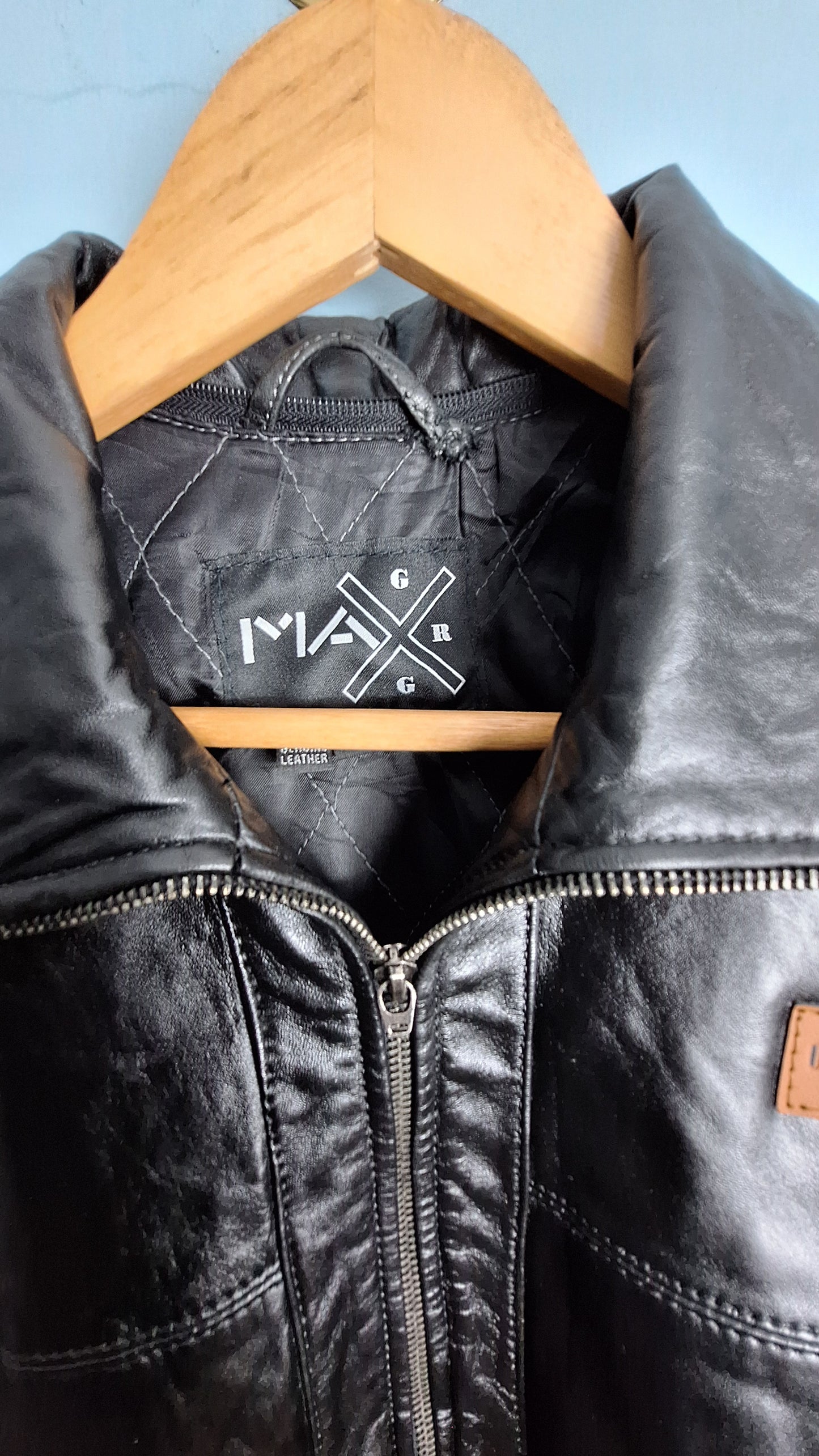 Men’s Genuine Leather Jacket – Black Leather Jacket | Leather Jacket l MAXGRG