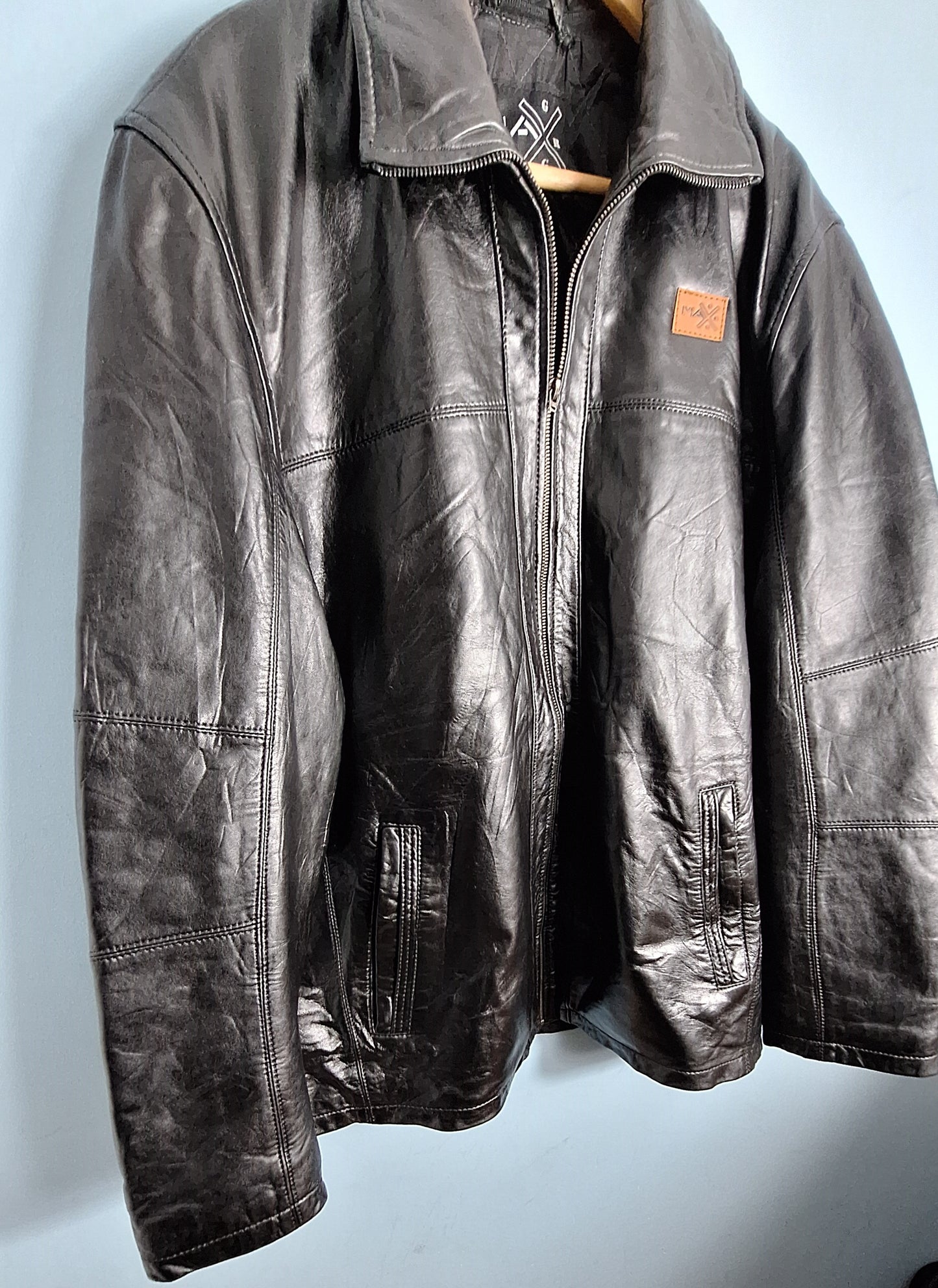 Men’s Genuine Leather Jacket – Black Leather Jacket | Leather Jacket l MAXGRG