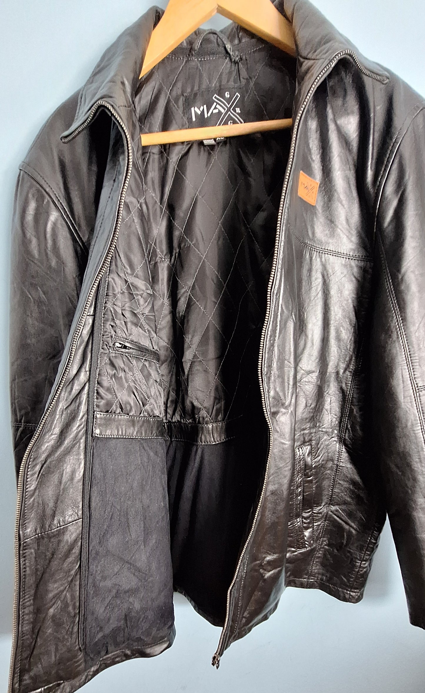 Men’s Genuine Leather Jacket – Black Leather Jacket | Leather Jacket l MAXGRG