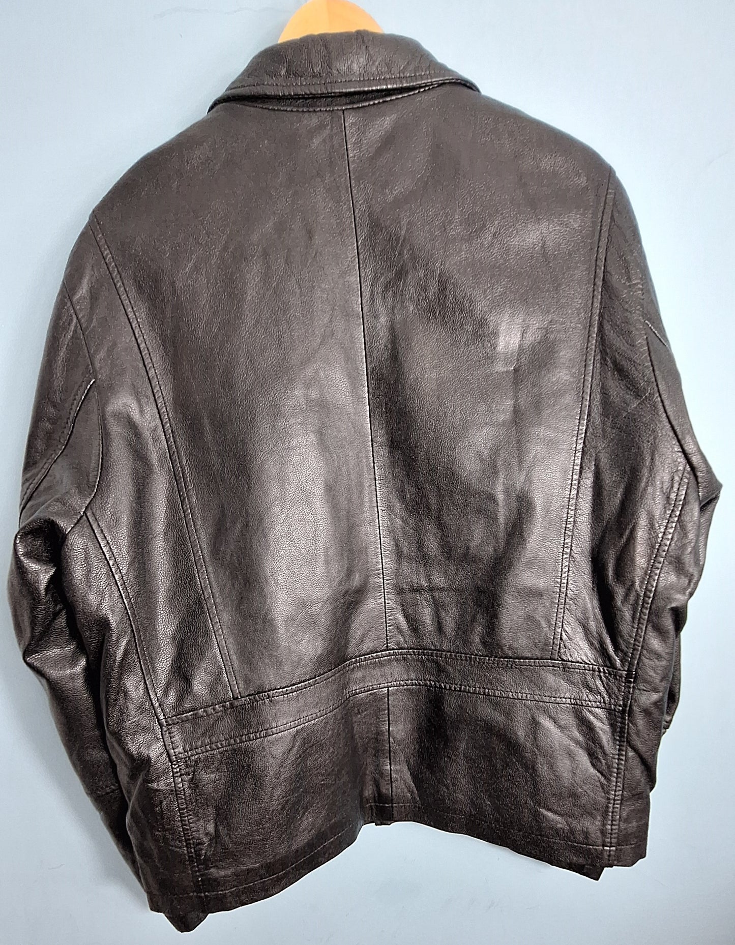 Men’s Genuine Leather Jacket – Classic Black Leather Jacket | MAXGRG