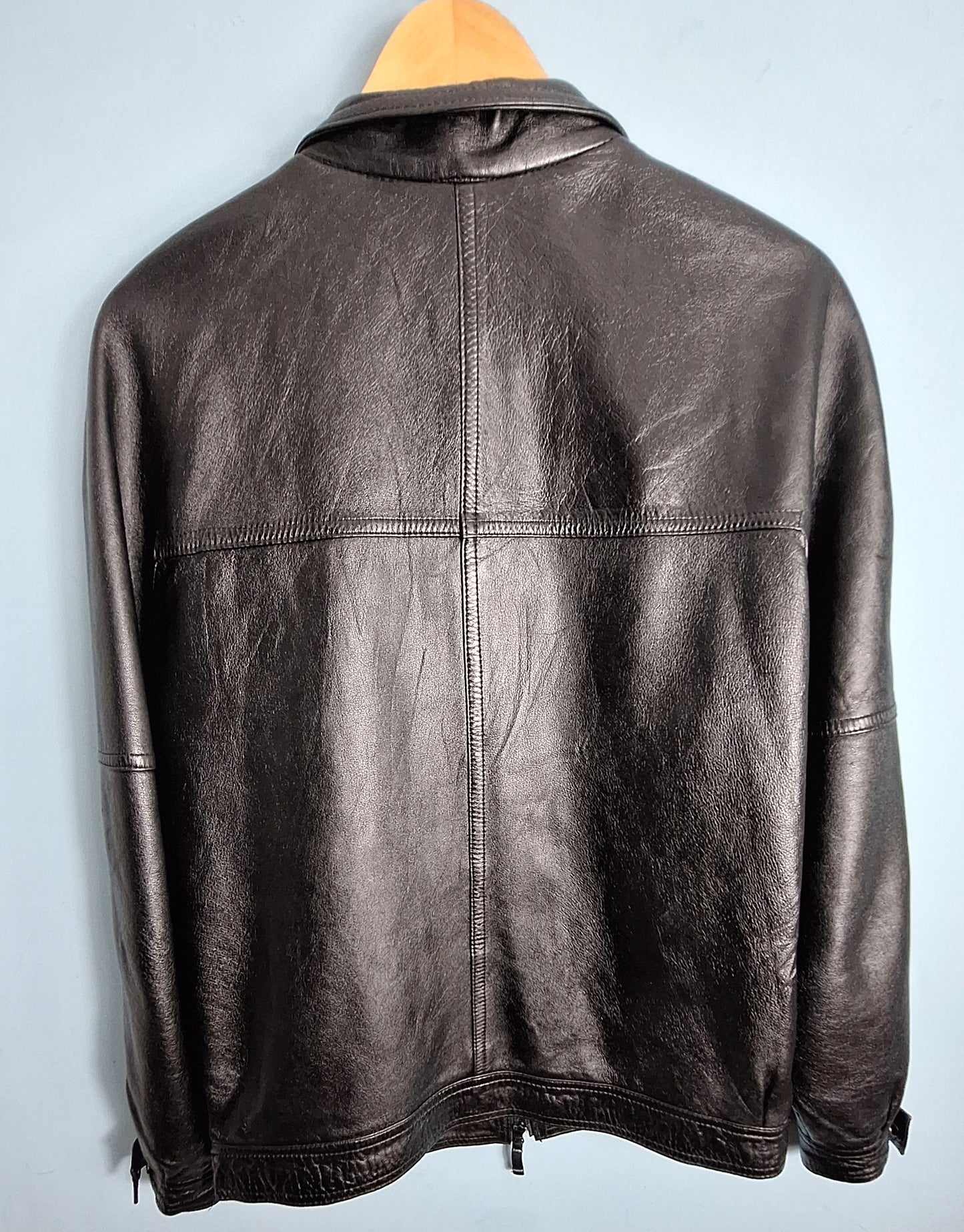 Men’s Genuine Leather Jacket – Premium Black Biker Style | MAXGRG