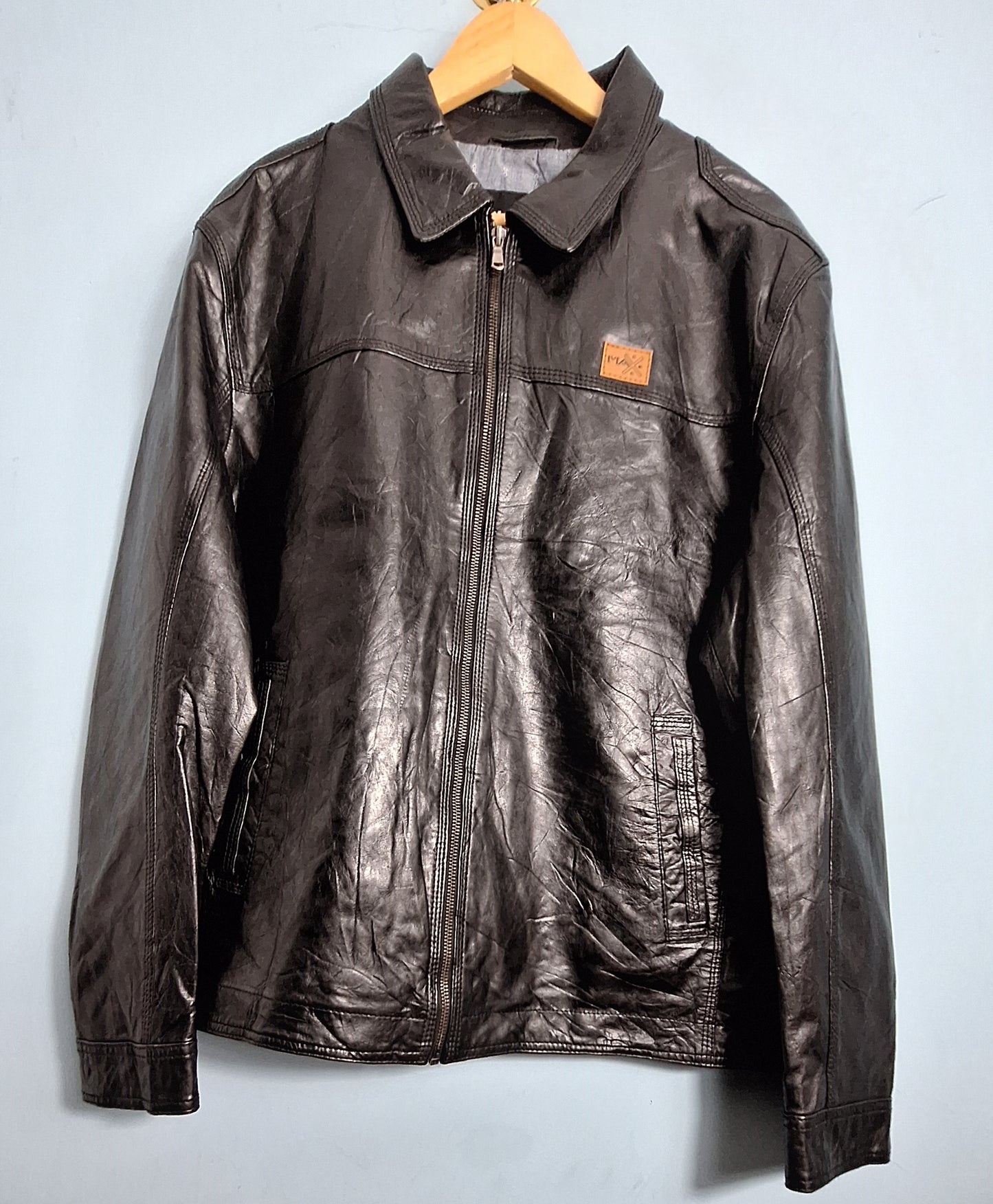 Men’s Classic Black Genuine Leather Jacket – Genuine Leather Jacket | MAXGRG
