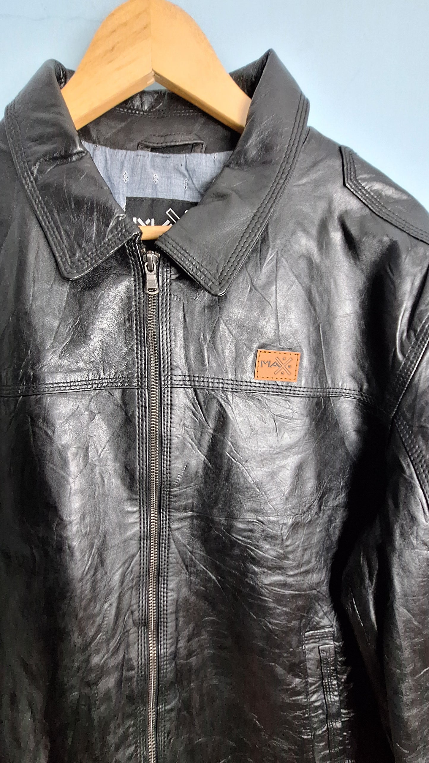 Men’s Classic Black Genuine Leather Jacket – Genuine Leather Jacket | MAXGRG