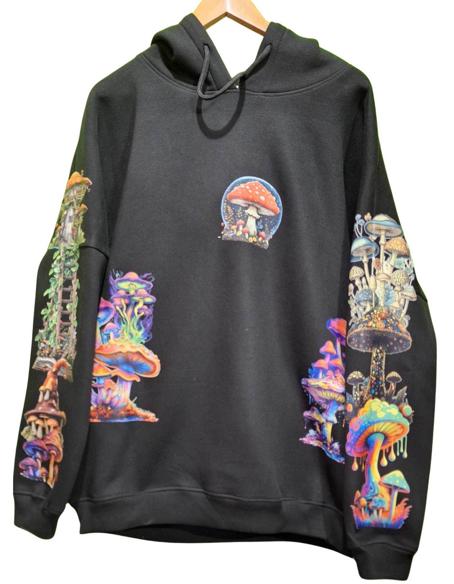 Mushroom Customised Graphic Printed Hoodie I Unisex Graphic Hoodie Various Sizes