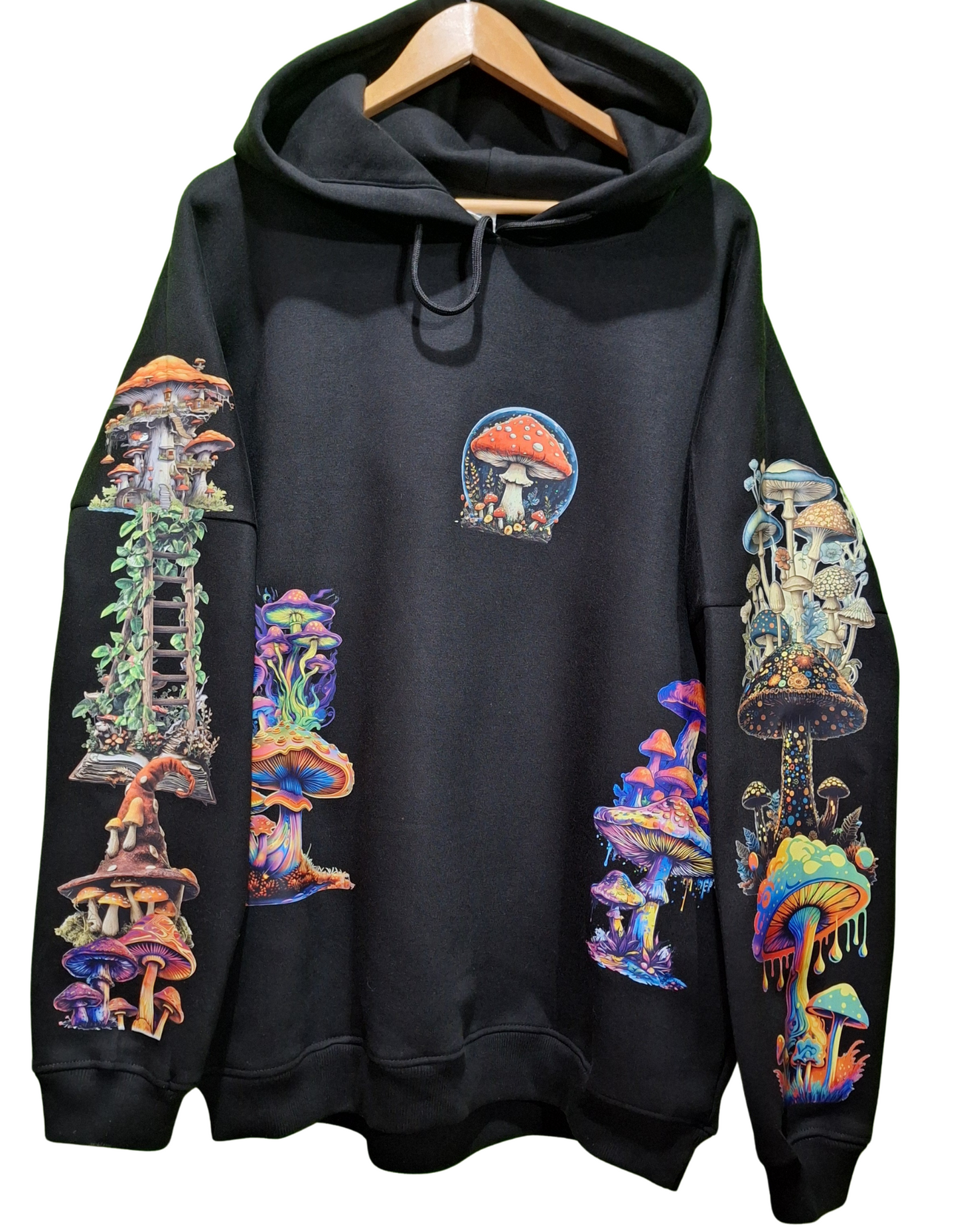 Mushroom Customised Graphic Printed Hoodie I Unisex Graphic Hoodie Various Sizes