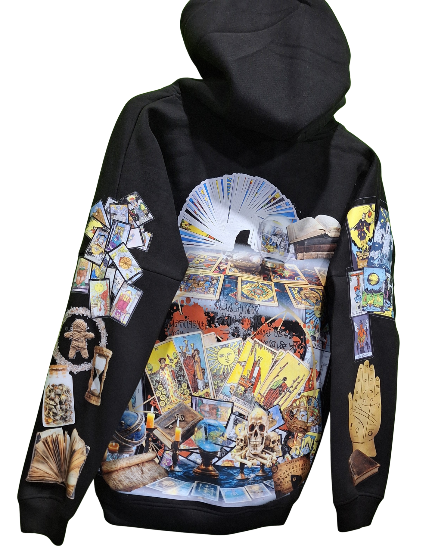 Tarot Theme Custom Graphic Printed Hoodie I Unisex Graphic Hoodie Various Sizes