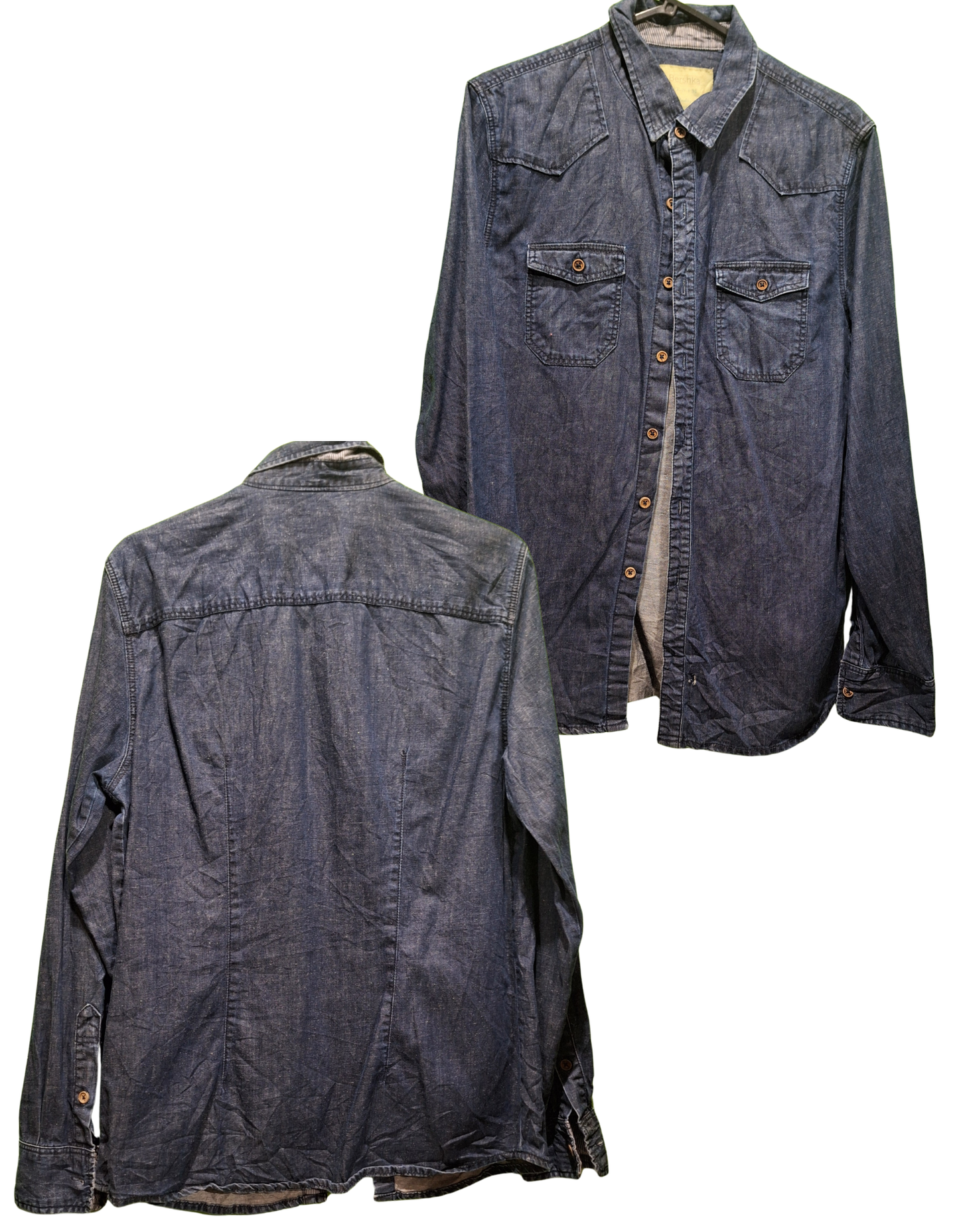 Vintage Denim Shirt Mystery Box – Authentic 90s Workwear Denim Shirts, One-of-a-Kind Surprise Vintage Shirt, Unisex Retro Style Gift