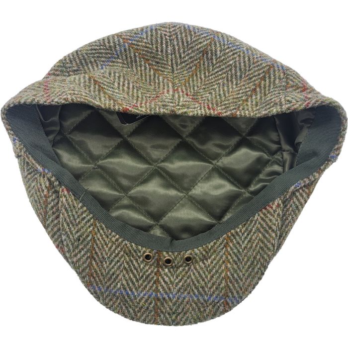 Classic Wool Herringbone Checked Flat Cap