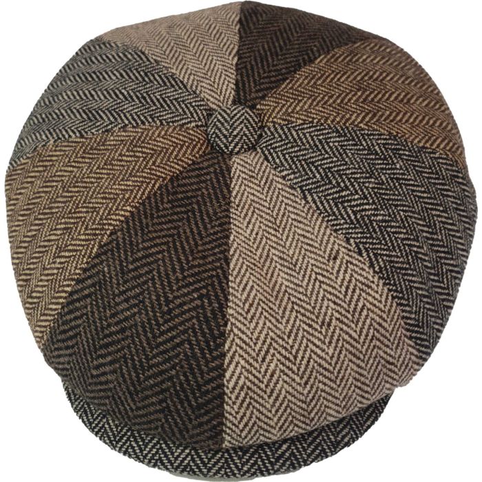 newsboy patchwork cap