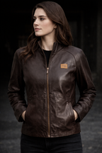 Women's leather jacket MAXGRG