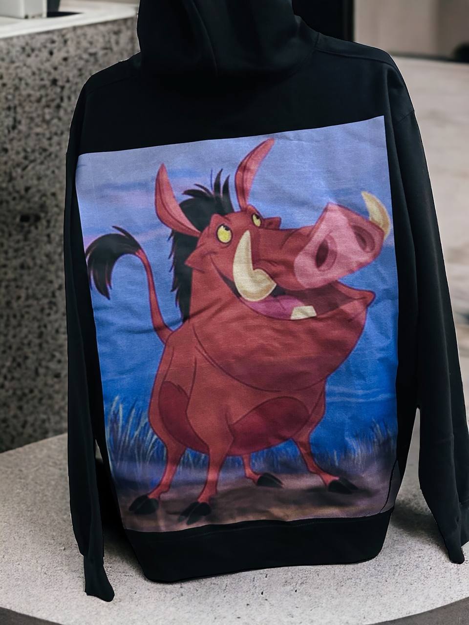 Pumbaa Design Custom XL Size Hoodie  - Graphic Unisex Hoodie | Various Color