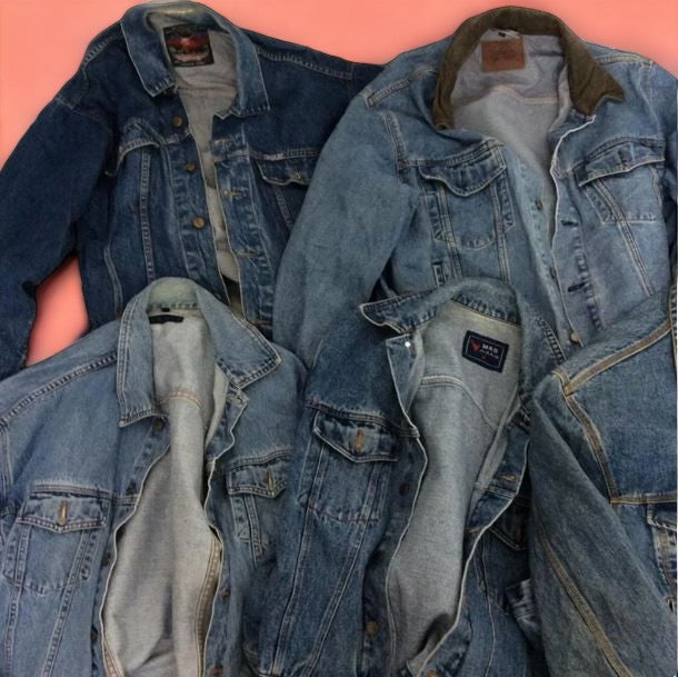 Customised Vintage Trucker Denim Jacket - 80s90s Style - S-XXL Sizes Available