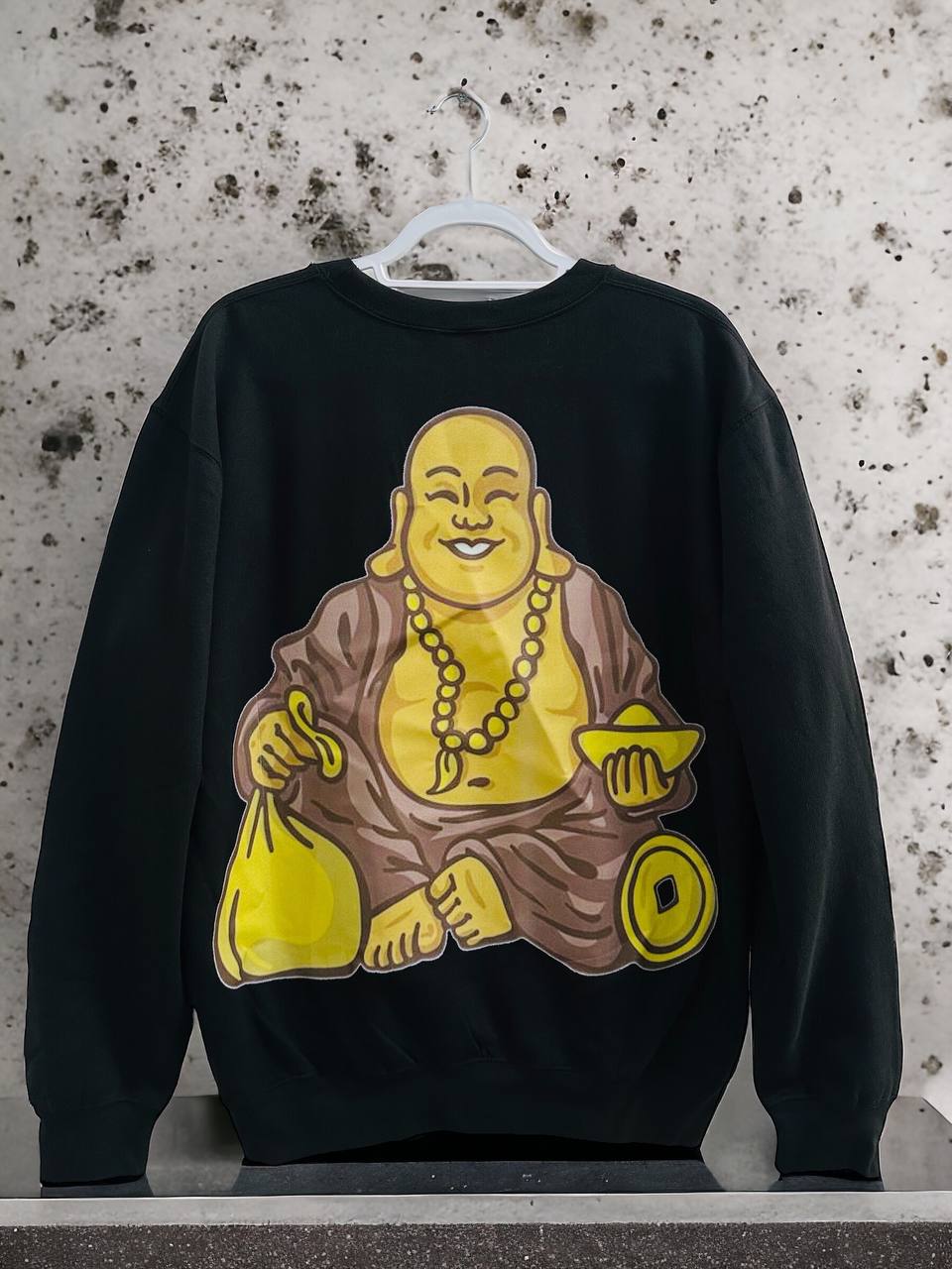 Laughing Buddha Design Custom XL Size Sweatshirts  - Graphic Unisex Sweatshirts | Various Color