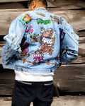 Graffiti Customised Graphic Denim Jackets - MAXGRG