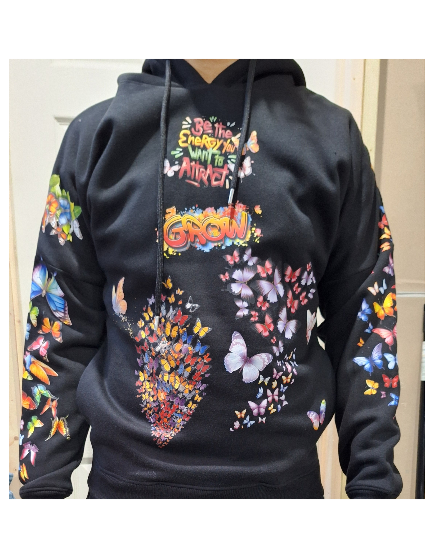 Butterfly Customised Graphic Printed Hoodie I Unisex Graphic Hoodie Various Sizes