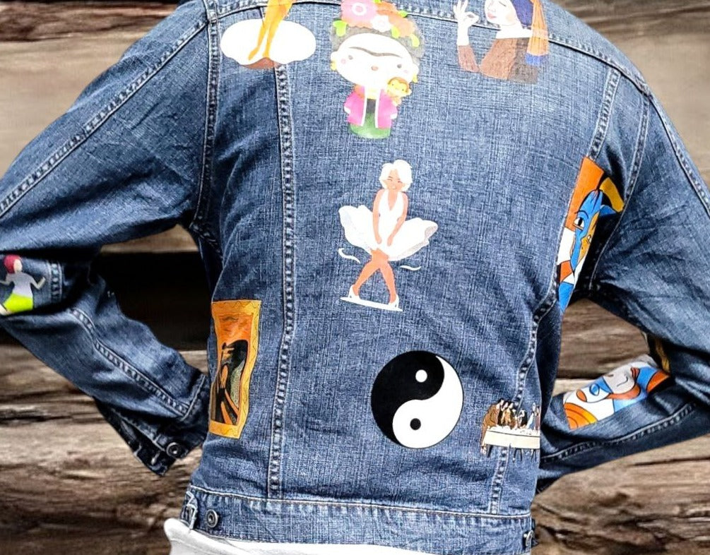 Customized Vintage 80s 90s Trucker Denim Jacket for Men - S-XXL