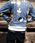 Funky Customised Graphic Denim Jackets - MAXGRG