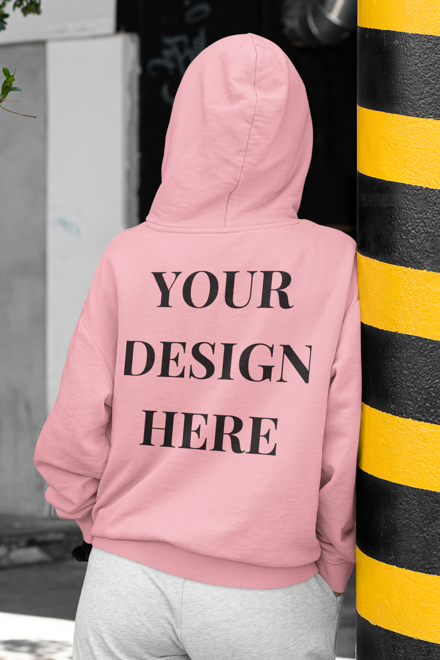 'Your Design Here' (Back Print )Custom Hoodie  - Graphic Unisex Hoodie