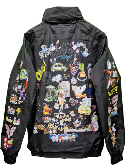 Bomber Jacket with Hello Spring Design – Stylish and Warm Outerwear For Winter in Various Sizes