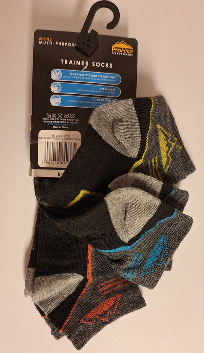 ProHike Performance Trainer Socks – The Ultimate Activewear Socks for Men