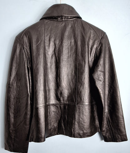 Genuine Leather Jacket - Classic Leather Coat | Retro Biker & Casual Style l Various Size