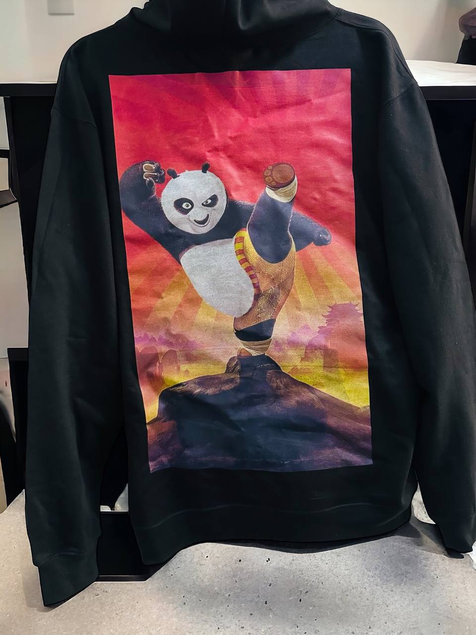 Kung Fu Panda Design Custom XL Size Hoodie  - Graphic Unisex Hoodie | Various Color