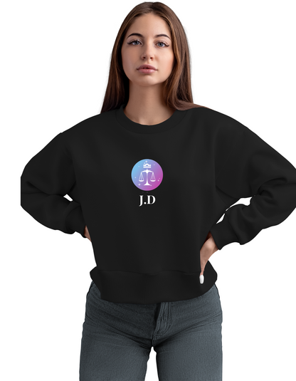 Your Zodiac Sign with Your Name, Initial, Lucky Number Custom Sweatshirt | Personalized and Stylish