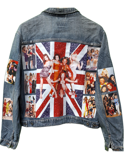Spice Girls Graphic Denim Jacket | Unisex Streetwear l Printed Denim Jacket