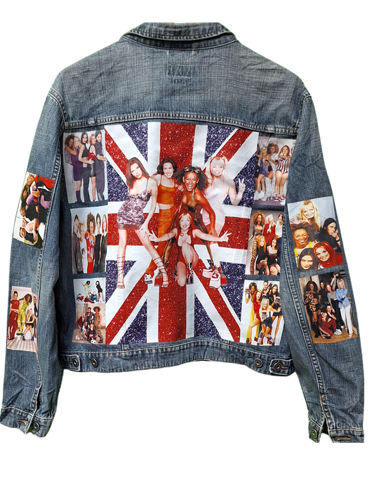 Spice Girls Graphic Denim Jacket | Unisex Streetwear l Printed Denim Jacket