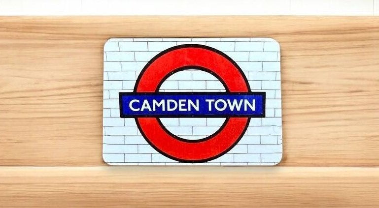 London-Themed Wooden Metal Magnet - Perfect Gift and Stylish Fridge Decor