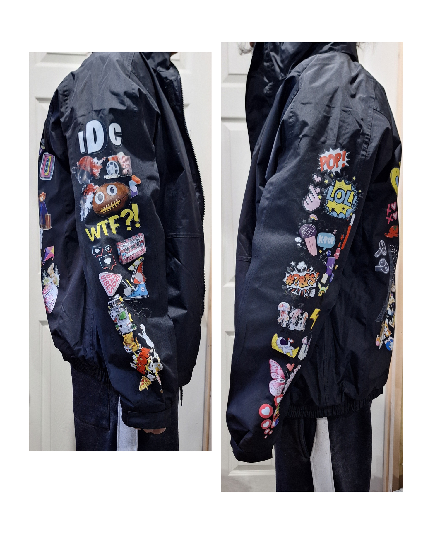Bomber Jacket with Hello Spring Design – Stylish and Warm Outerwear For Winter in Various Sizes