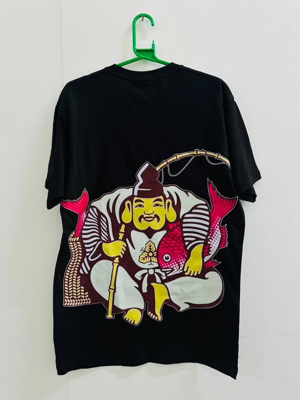 Japanese Man Carrying Fish Design Custom XL Size T-Shirts  - Graphic Unisex T-Shirts | Various Color