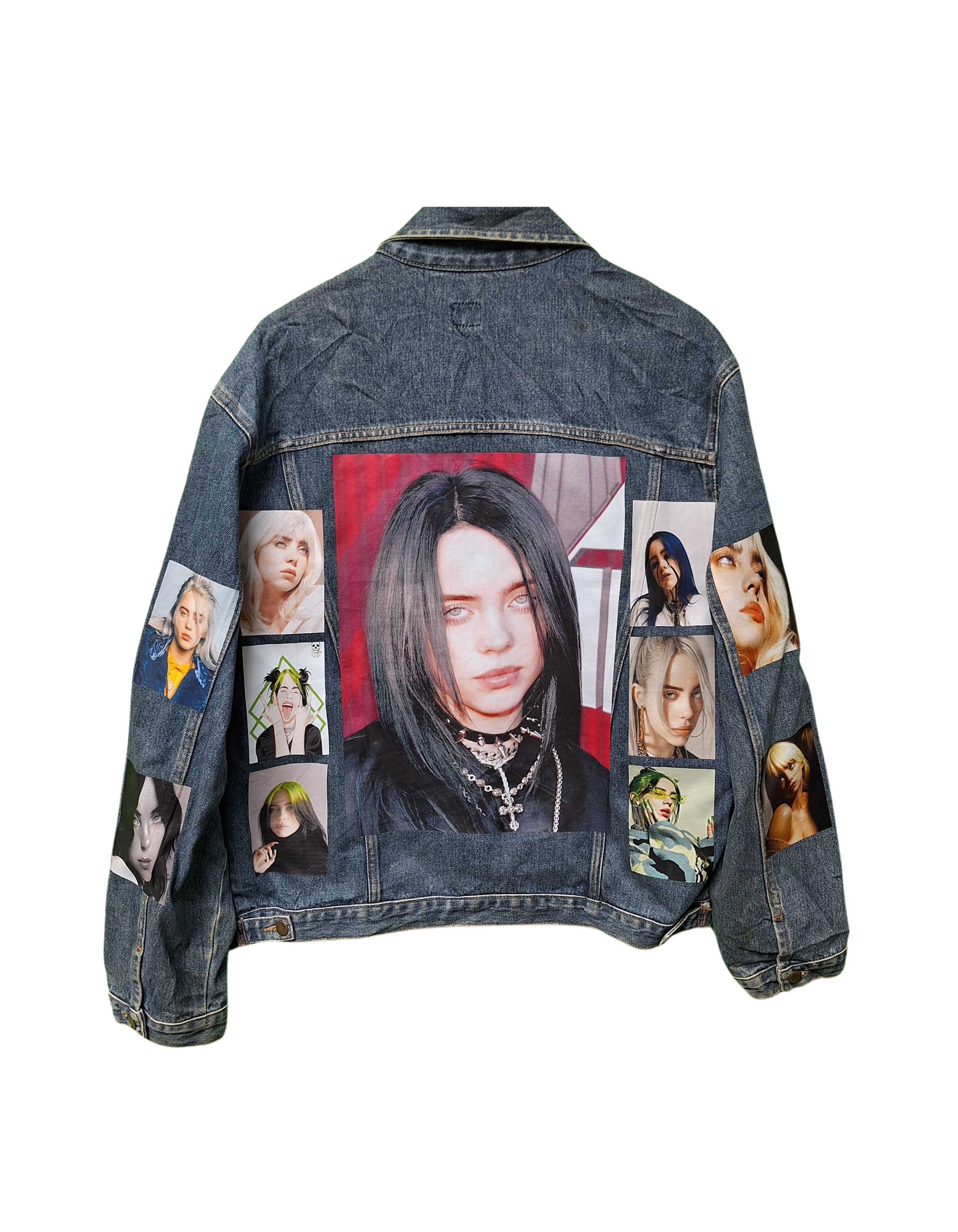 Billie Eilish Customised Graphic Denim Jackets - MAXGRG