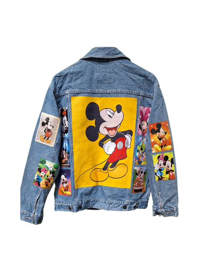Mickey Mouse Customised Denim Jacket | Personalised Unisex Denim Jacket